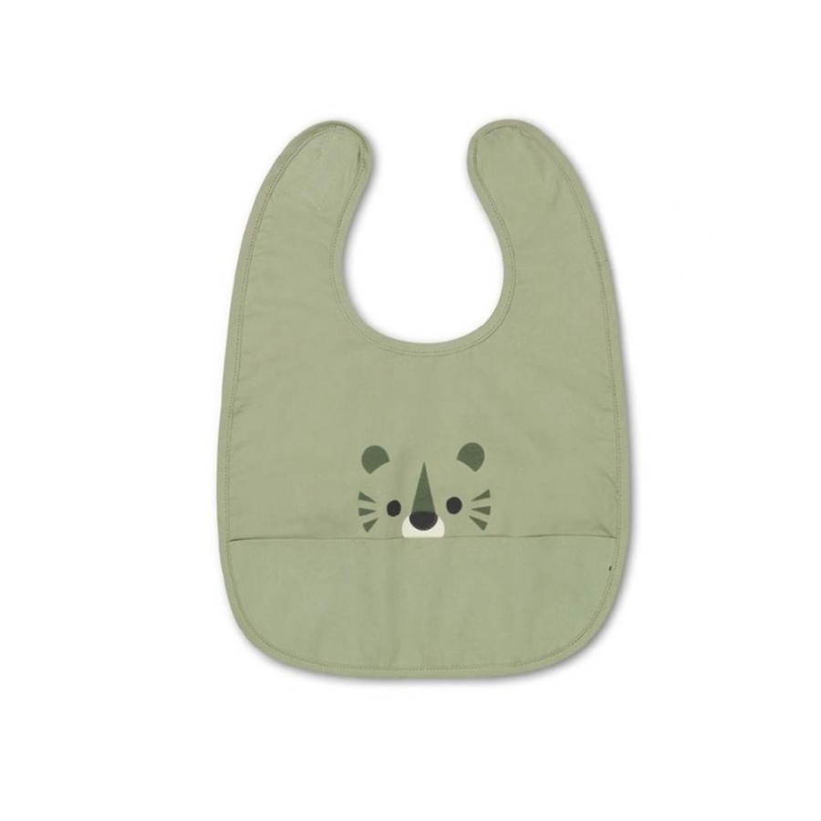 Maltid MEALTIME | Eat Green Tiger Organic Cotton Bib