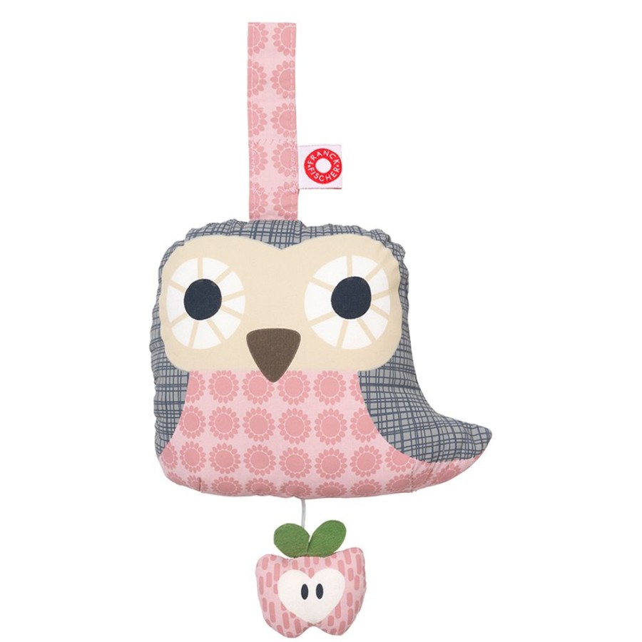 Leg GIFTS | Else Pink Owl Organic Musical Pull Toy