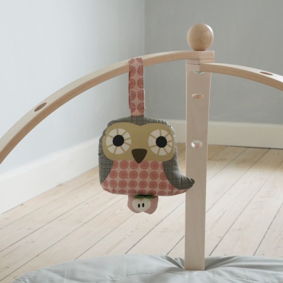 Leg GIFTS | Else Pink Owl Organic Musical Pull Toy