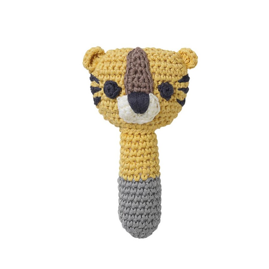 Leg PLAY | Sarah Yellow Tiger Organic Rattle