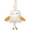 Bornevaerelse GIFTS | Ugla Cream Owl Musical Pull Toy In Organic Cotton