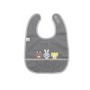 Maltid MEALTIME | Eat Dark Grey Friends Organic Cotton Bib