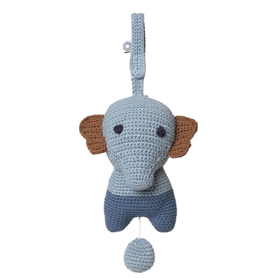 Bornevaerelse GIFTS | Hella Blue Elephant Musical Pull Toy