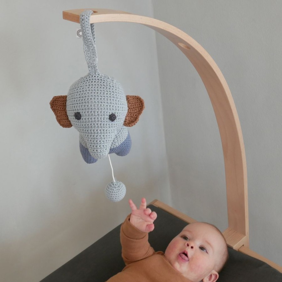 Bornevaerelse GIFTS | Hella Blue Elephant Musical Pull Toy