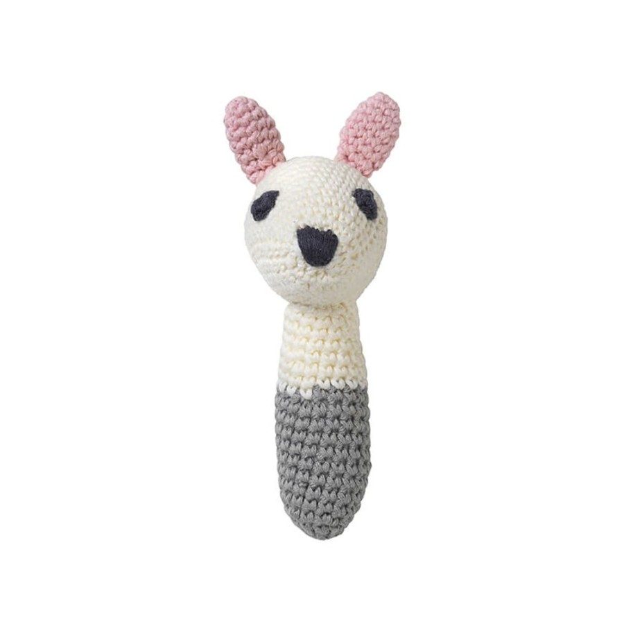 Leg PLAY | Sarah White Rabbit Organic Rattle