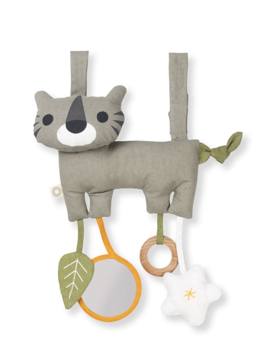 Leg GIFTS | Hans Grey Tiger Activity Toy In Organic Cotton