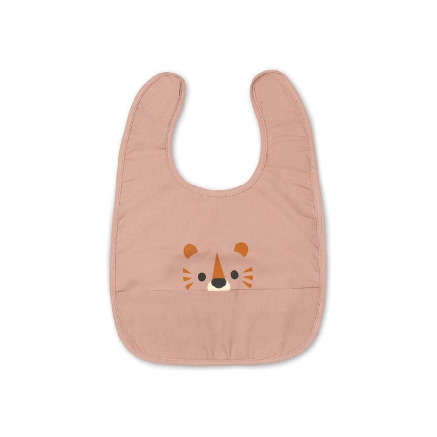 Maltid MEALTIME | Eat Rose Tiger Organic Cotton Bib