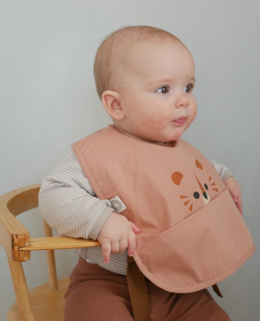 Maltid MEALTIME | Eat Rose Tiger Organic Cotton Bib