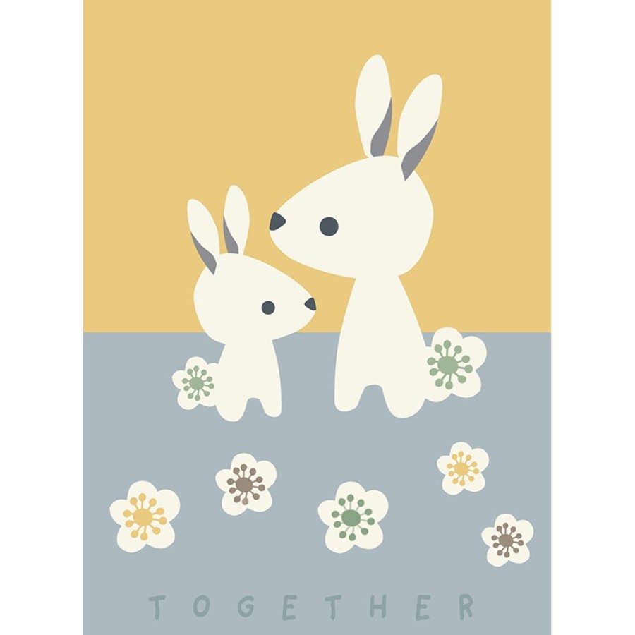 Bornevaerelse KIDS ROOM | Poster With Two Sweet Rabbits