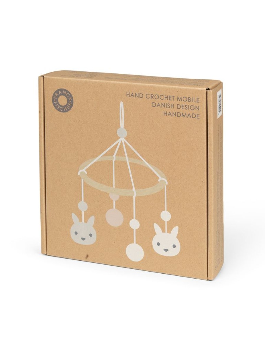 Bornevaerelse GIFTS | Circle Rabbit Mobile In Organic Yarn