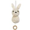 Bornevaerelse GIFTS | Aura Off-White Musical Pull Toy In Organic Cotton