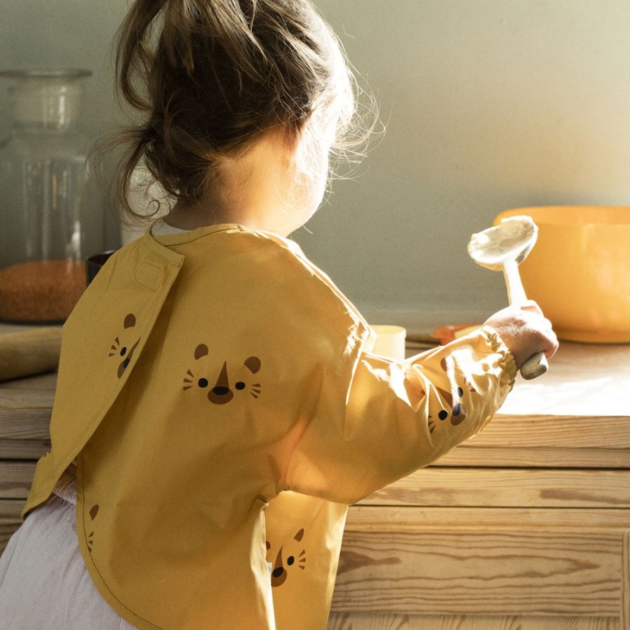 Maltid MEALTIME | Dirt Yellow Tiger Apron In Organic Cotton