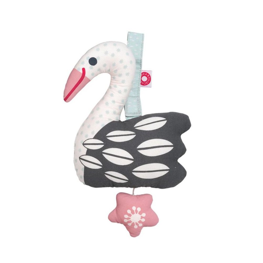 Leg KIDS ROOM | Else Light Swan Organic Musical Pull Toy