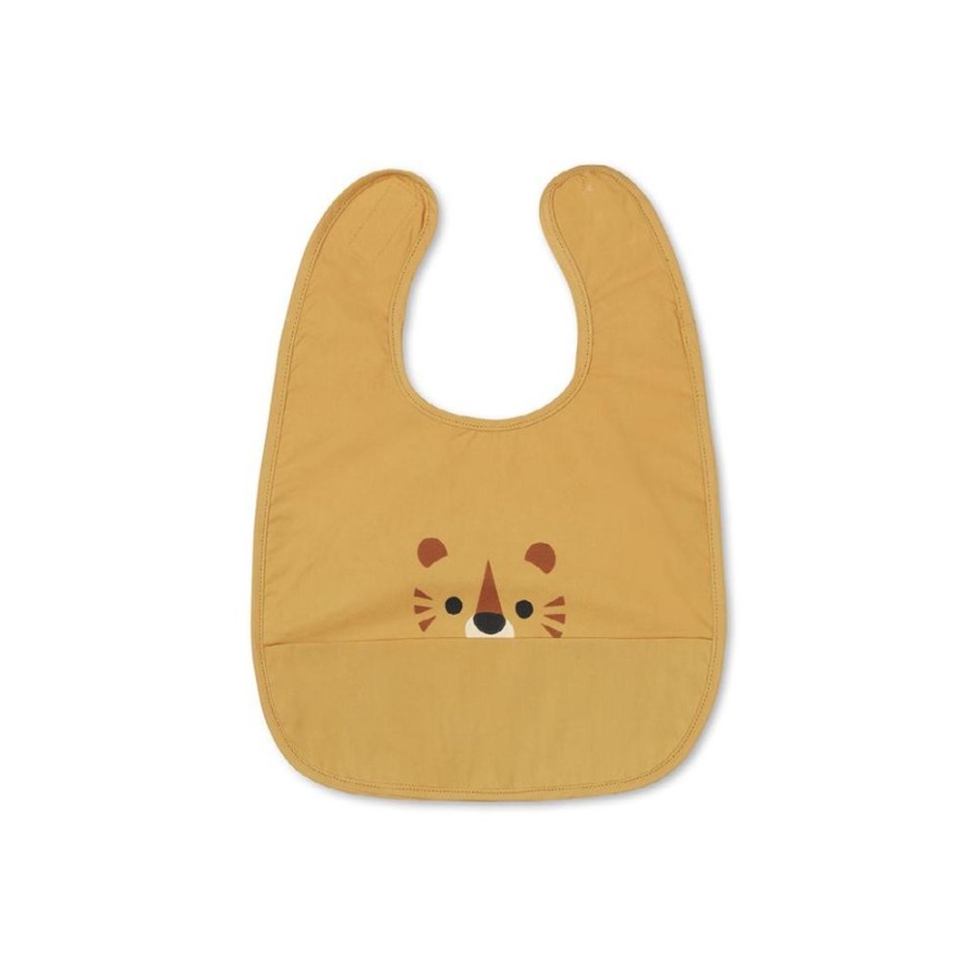 Maltid MEALTIME | Eat Yellow Tiger Organic Cotton Bib