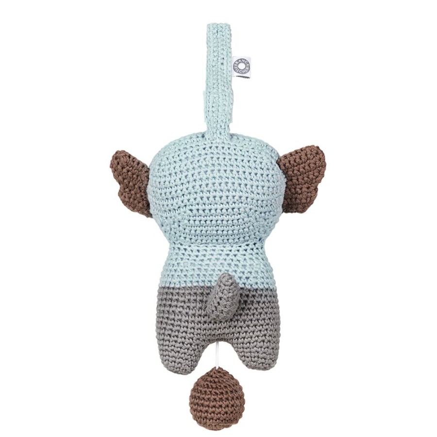 Bornevaerelse GIFTS | Hella Grey Elephant Musical Pull Toy